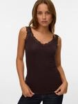 Tr&auml;gertop VERO MODA "VMROSA SL TOP JRS NOOS", Damen, Gr. L, braun (chocolate torte),