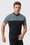 Radtrikot VAUDE "SE ME FELLING HZIP T-SHIRT", Herren, Gr. S, schwarz (heron),