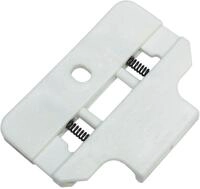 Gardinenstangenhalter GARDINIA "Deckenclip" Gr. 1, wei&szlig;, B:4cm L:5,6cm,