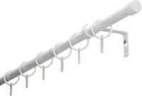 Gardinenstange GARDINIA "Set Metall" Gr. 2, wei&szlig;, L:310cm &Oslash;:19mm, Aluminium,