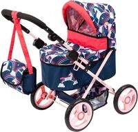 Puppenwagen BAYER "Trendy", blau mit einhorn, Puppenwagen, KinderB:39cm H:68cm
