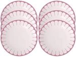 Speiseteller VILLEROY & BOCH "Speiseteller Fleur Couleur &oslash; 26,6 cm 6er Set", pink