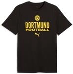 Trainingsshirt PUMA "BVB FTBLCULTURE TEE", Herren, Gr. S, schwarz (puma schwarz,