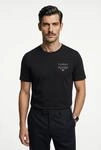 T-Shirt TOMMY HILFIGER "BRAND LOVE LEFT CHEST RWB TEE", Herren, Gr. L, schwarz,