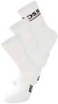 Socken BOSS "3P QS Rib Iconic VB", Herren, Gr. 39-42, wei&szlig; (wei&szlig; 100),...