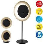 LED Solarleuchte N&Auml;VE "Solan", beige, B:11,8cm H:41,5cm L:20cm, Leuchten, LED