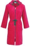 Damenbademantel CARL ROSS "36410" Gr. 32, pink, 32/34, Velours, Hausm&auml;ntel,