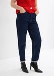 Mom-Jeans BONPRIX, Damen, Gr. 36, N-Gr, tiefblau denim ungewaschen (l&auml;nge: