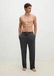 Loungehose MARC O'POLO, Herren, Gr. S, N-Gr, grau (dunkelgrau melange), Jersey,