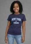 T-Shirt KANGAROOS "Kangaroos Shirt mit NEW YORK Druck", M&auml;dchen, Gr. 176/182,...