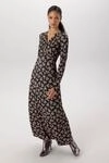 Jerseykleid ANISTON SELECTED, Damen, Gr. 36, N-Gr, schwarz (schwarz, camel),...
