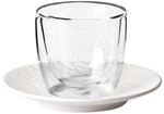 Thermoglas VILLEROY & BOCH "Espressoglas mit Untertasse Manufacture Rock 70 ml
