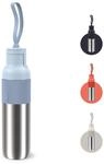 Isolierflasche EMSA "beYou Flip", silber (blau), H:31,4cm, Edelstahl, Polypropylen