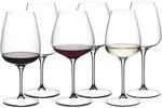 Gl&auml;ser-Set "Weingl&auml;ser-Set Grape 6er Set transparent", bunt (transparent), B:2cm