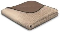 Wohndecke BIEDERLACK "Blue Fade", beige (blau), B:130cm L:170cm, Kaschmir, Wolle,