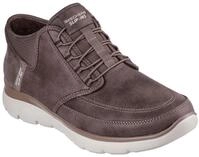 Slip-On Sneaker SKECHERS "SUMMITS", Herren, Gr. 48,5, braun, Textil, Schuhe Slip-On