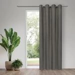 Vorhang GERSTER "Ranka" Gr. 1, grau (taupe), B:140cm H:245cm, Wirkware, Polyester,