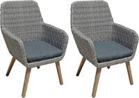 Sessel GARDEN PLEASURE "RAPALLO", grau, B:70cm H:96cm T:68cm, Bezug: 100%...