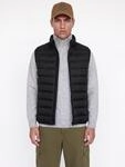 Steppweste JACK & JONES "JJEBERG LIGHT DOWN BODYWARMER NOOS", Herren, Gr. L, schwarz,