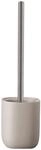 WC-Garnitur KLEINE WOLKE "Alita", grau (seide), B:10,3cm H:40cm L:10,3cm, Metall,