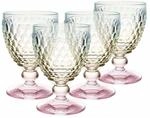 Wei&szlig;weinglas VILLEROY & BOCH "Wei&szlig;weingl&auml;ser Boston Pearl 125 ml 4er Set bunt",