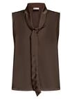 Schluppenbluse VERA MONT "Schluppenbluse mit Seitenschlitzen", Damen, Gr. 42, braun