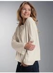 Longsleeve TRIGEMA "TRIGEMA Langarmshirt mit ausgestellten &Auml;rmeln", Damen, Gr. XS,