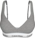 Push-up-BH "TRIANGLE", Damen, Gr. XS (34), N-Gr, grau heather, Jersey, Obermaterial: