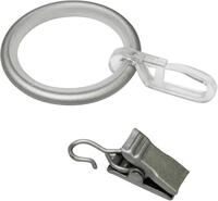 Gardinenring GARDINIA "Endkappe", silber, B:1,9cm &Oslash;:1,9cm, Metall,