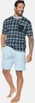 Shorty JAN VANDERSTORM "Kurzer Schlafanzug VIDDAL", Herren, Gr. XL, blau,