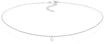 Choker ELLI "Halskette Choker mit Anh&auml;nger Mondstein Rund 925 Silber" Gr. 36,