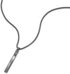 Kette mit Anh&auml;nger POLICE "Contorto", silber (gunfarben, schwarz), Halsketten,