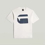T-Shirt G-STAR "KIDS, OVERSIZED R T SS", Jungen, Gr. 6 (116), ecru, Single...