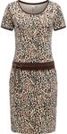 Minikleid RAGWEAR "Sommerkleid Baomi Zoo YOUMODO", Damen, Gr. XS, N-Gr, braun,