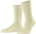 Socken FALKE "Run Rib Crew", Damen, Gr. 37-38, beige (tender yel (1110)),