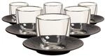 Tasse VILLEROY & BOCH "Espressogl&auml;ser mit Untertassen Manufacture Rock Glow 60 ml