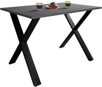 Esstisch VCM "Premium Holz Esstisch K&uuml;chentisch Xona X 140x80", schwarz (schwarz,