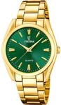 Quarzuhr FESTINA "Boyfriend Collection", gold (goldfarben, gr&uuml;n), Armbanduhren,