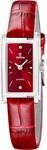 Quarzuhr FESTINA "Mademoiselle", rot (rot, rot, silberfarben), Armbanduhren, Damen,