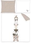 Babybettw&auml;sche BABY BEST "babybest Woodland Crew", beige (bunt), B/L: 80cm x 80cm, 1