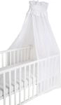 Betthimmel ROBA "Uni, wei&szlig;", wei&szlig;, B:250cm H:160cm, Baumwolle, Polyester,