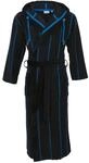 Herrenbademantel CARL ROSS "530300" Gr. 48, blau (night blau), L:130cm, Velours,