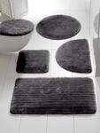 Badematte HEINE HOME Gr. 2, grau (anthrazit), rechteckig (50cm x 90cm ),...