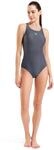 Badeanzug ARENA "W DYNAMO ONE PIECE R", Damen, Gr. 46, N-Gr, grau (asphalt,...