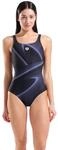 Badeanzug ARENA "W ARENA FLASH SWIMSUIT U BACK LB", Damen, Gr. 36, N-Gr, schwarz