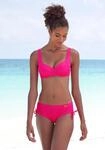 B&uuml;gel-Bikini-Top LASCANA "Lolo", Damen, Gr. 42, Cup E, pink, Recycling-Polyamid,