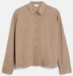 Langarmbluse S.OLIVER, Damen, Gr. 34, beige (taupe), Cord, Obermaterial: 68%