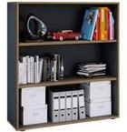 B&uuml;cherregal VCM "Holz B&uuml;ro Regal B&uuml;cher Ordner Aktenregal Salia 3f", schwarz