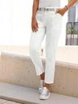 Bequeme Jeans INSPIRATIONEN, Damen, Gr. 36, Normalgr&ouml;&szlig;en, wei&szlig;, 98%...