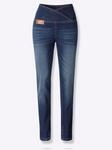 Bequeme Jeans CASUAL LOOKS, Damen, Gr. 25, Kurzgr&ouml;&szlig;en, blau (dunkelblau), 81%